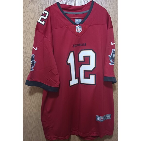 Tom Brady (Nike)-(Buccaneers)-(Jersey)-(Red)-(New Con.)-(+Free Item)-(XL)-$80.00 - Picture 3 of 9